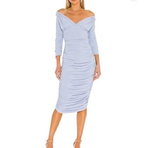 Norma Kamali Tara Dress in Celestial Blue